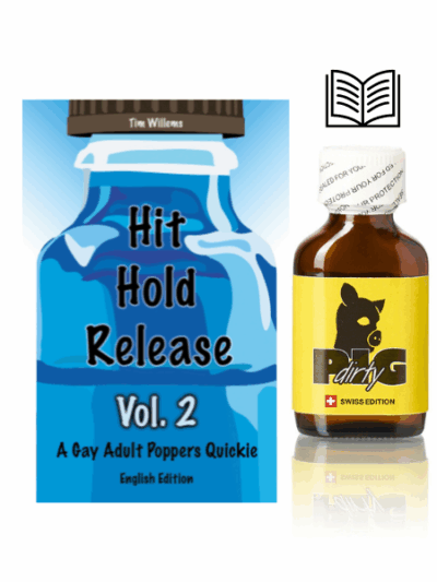 Poppersy Dirty PIG 24 ml wraz z książką kieszonkową Hit Hold Release Vol. 2 - wydanie angielskie
